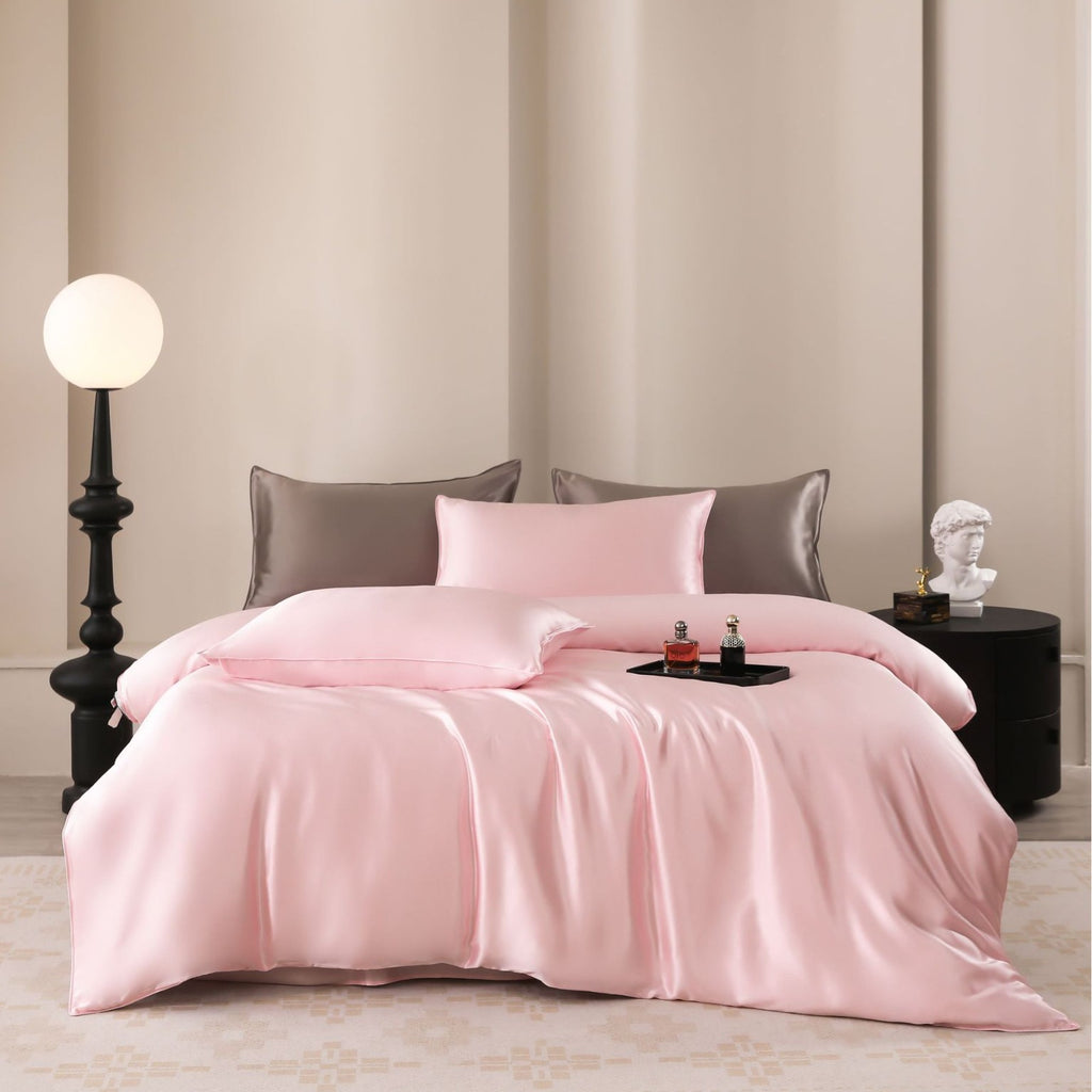 Soie 22-momme Set de quatre pièces en soie léger luxe