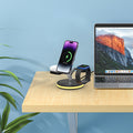 Montre de téléphone mobile avec chargeur sans fil à trois en un