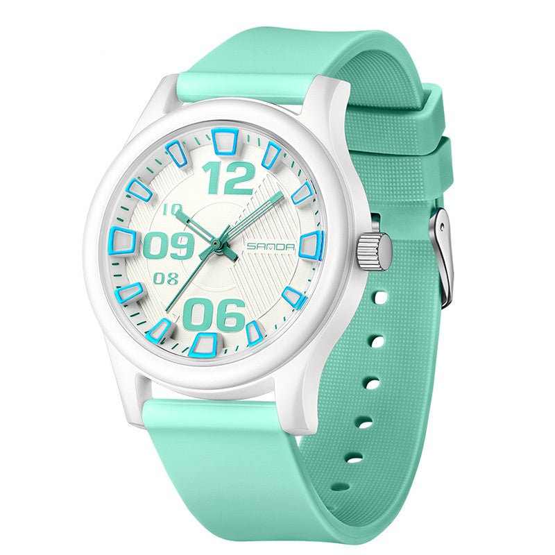 Bracelet en silicone imperméable à blocage de couleur pour enfants