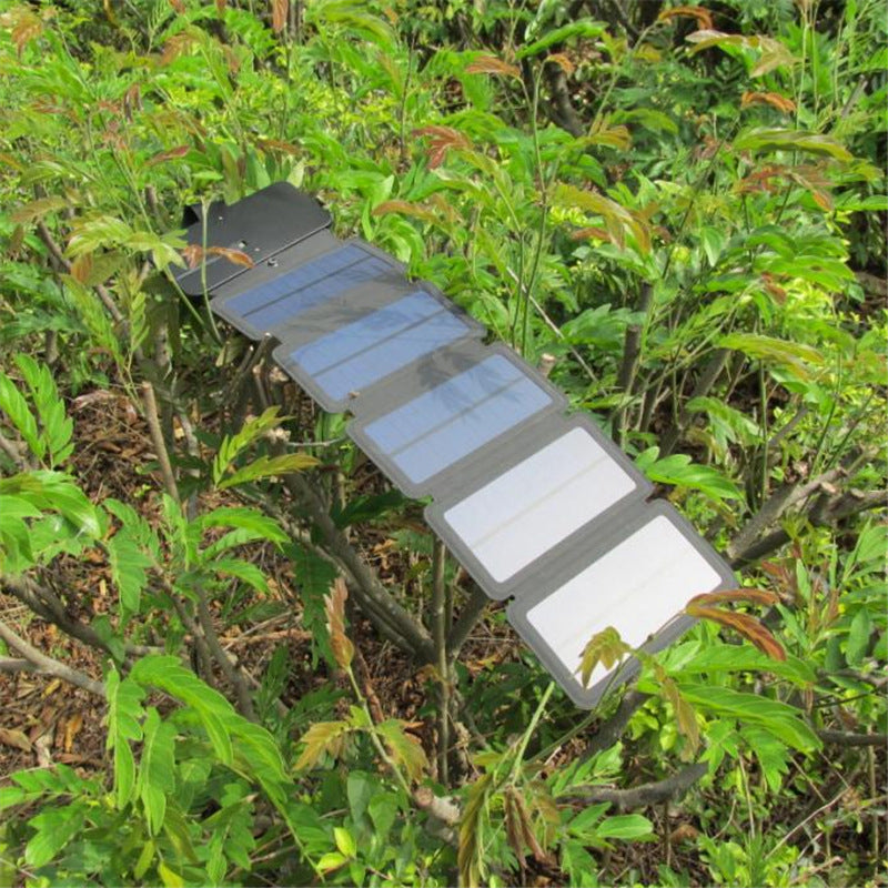 Chargeur de panneau solaire pliant extérieur Portable 5V 2.1A Appareils de sortie USB Camp Randonnée Backpa