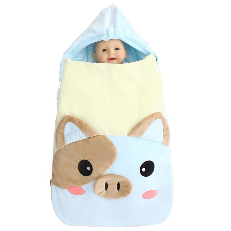 Embrassant automne et hiver épais bébé anti-kick couverture pour sortir sac de couchage