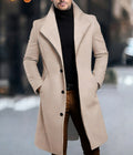 Manteau en laine mi-longueur pour hommes