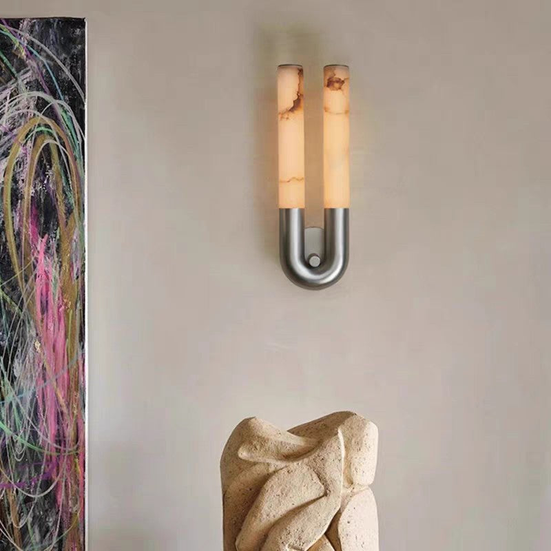Lampe murale en marbre léger et luxueux de style français