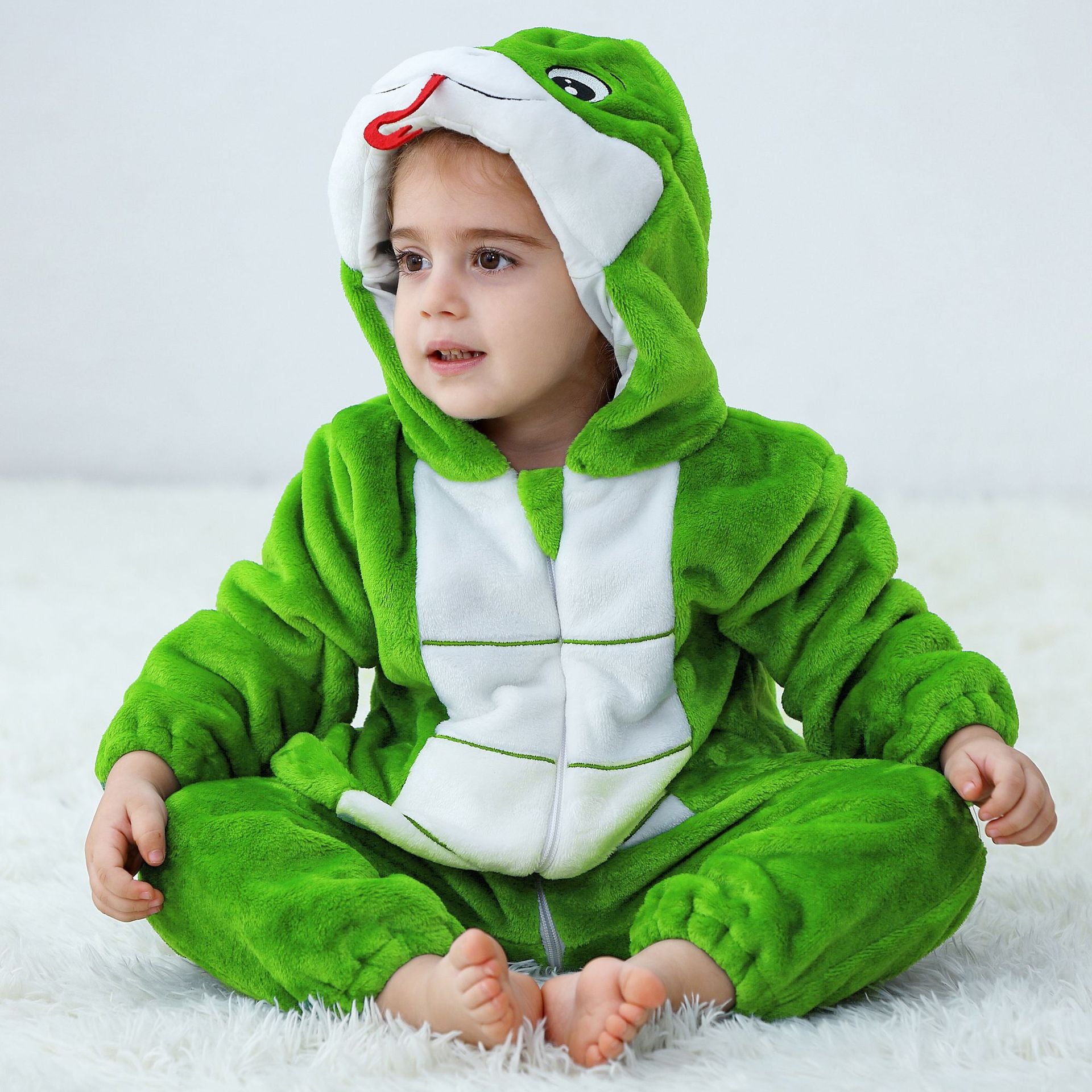 Flannel animal onesie pour les enfants