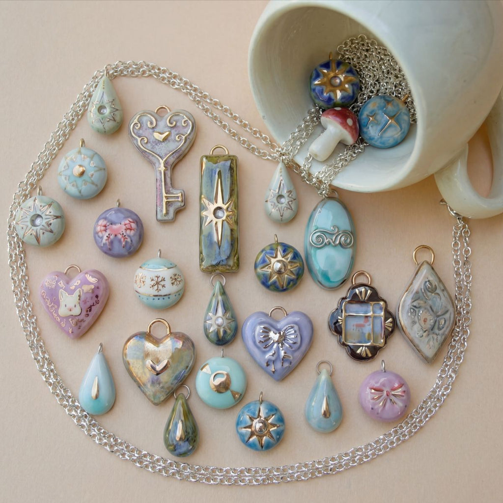 Pendentif d'accessoire de goutte d'eau Cœur aimant