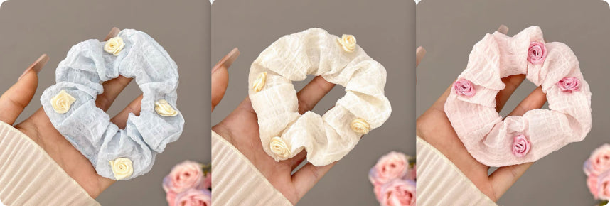 Été Super Fée Sweet Lace Grande Anneau de Cheveux Intestine