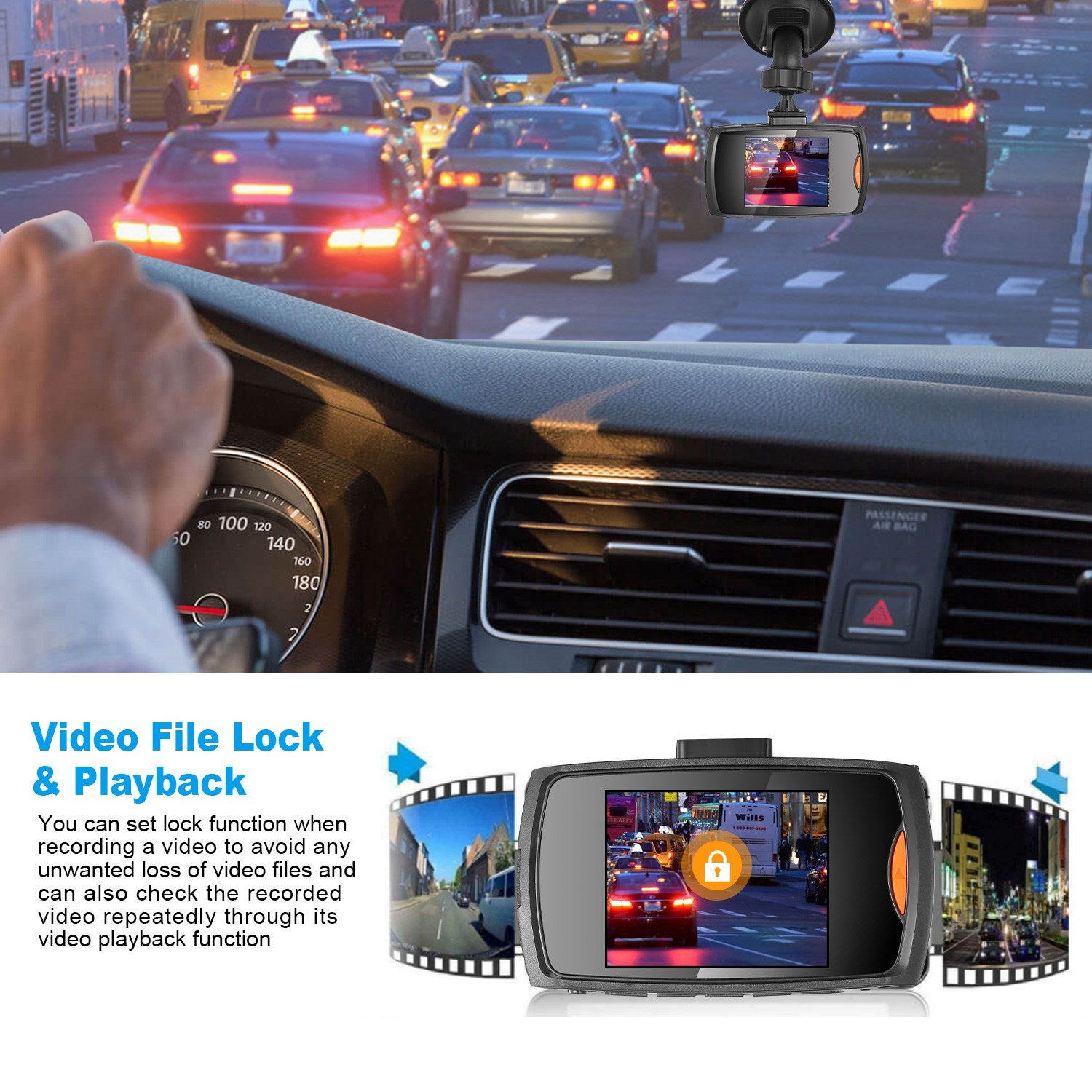 Full HD 1080P Car DVR Recorder