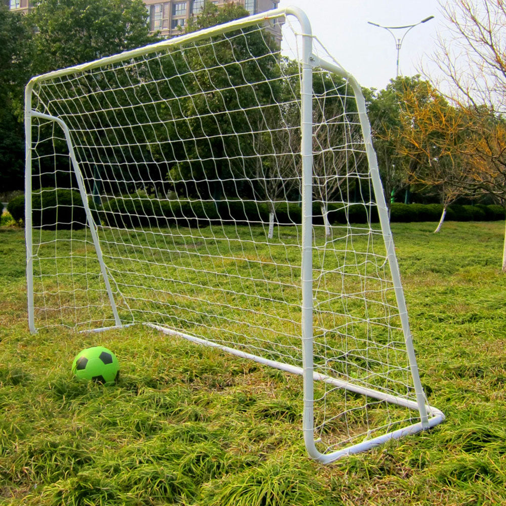8X5ft Soccer Goal Training Set avec Net Buckles Ground Nail Football Sports pour adolescents et publicité
