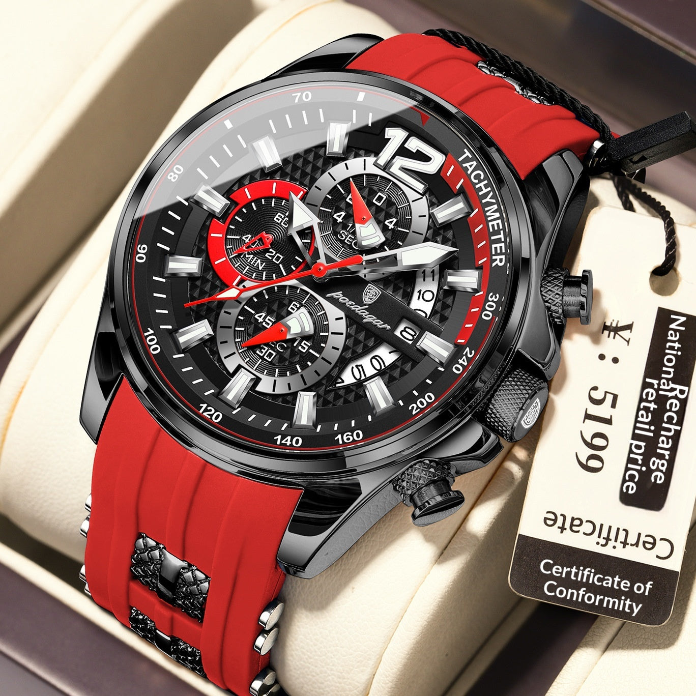 Montres de sport homme étanche Et lumineux