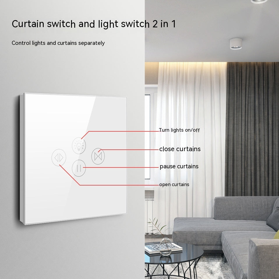 Smart Rideau lumière mur Touch en plastique bouton de contrôle de la voix