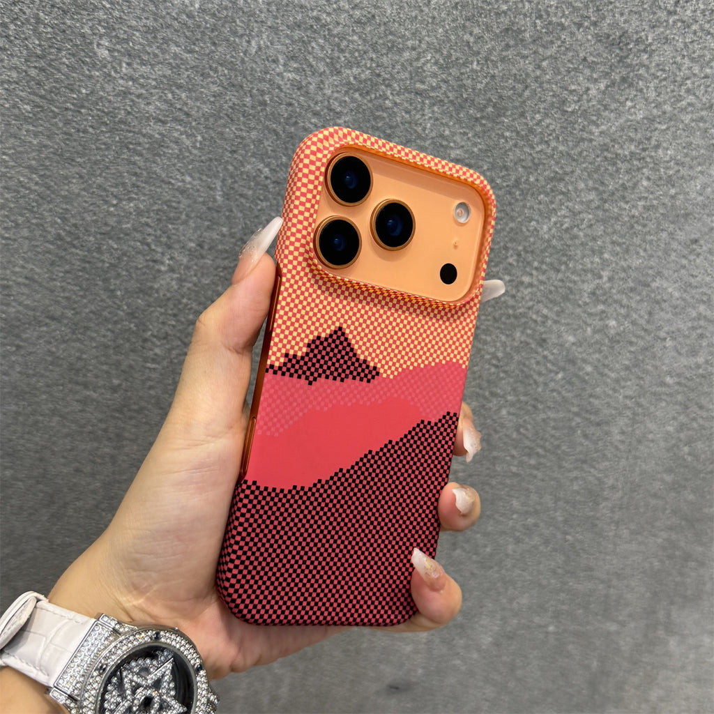 Kevlar modèle de boîtier de téléphone magnétique en fibre de carbone