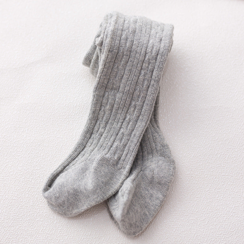Pantyhose de mode simple pour bébé en coton