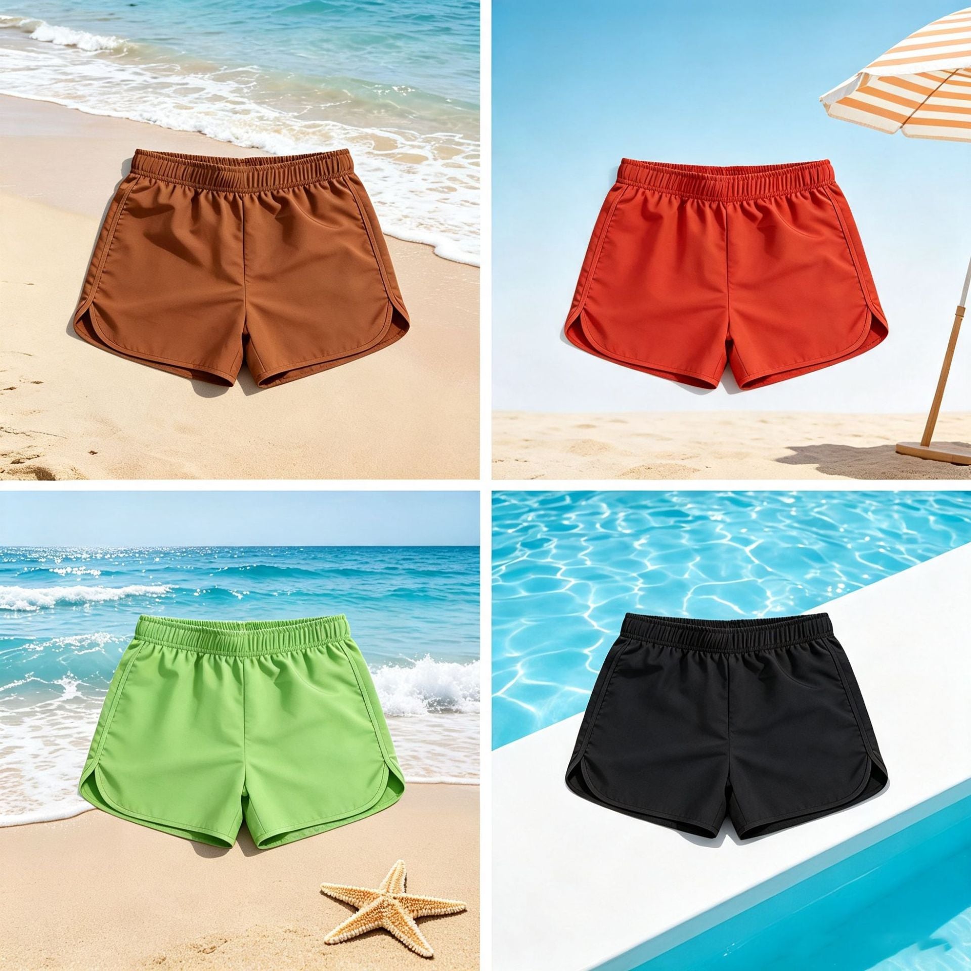 Homme Summer Beach Short Cool respirant Tissu