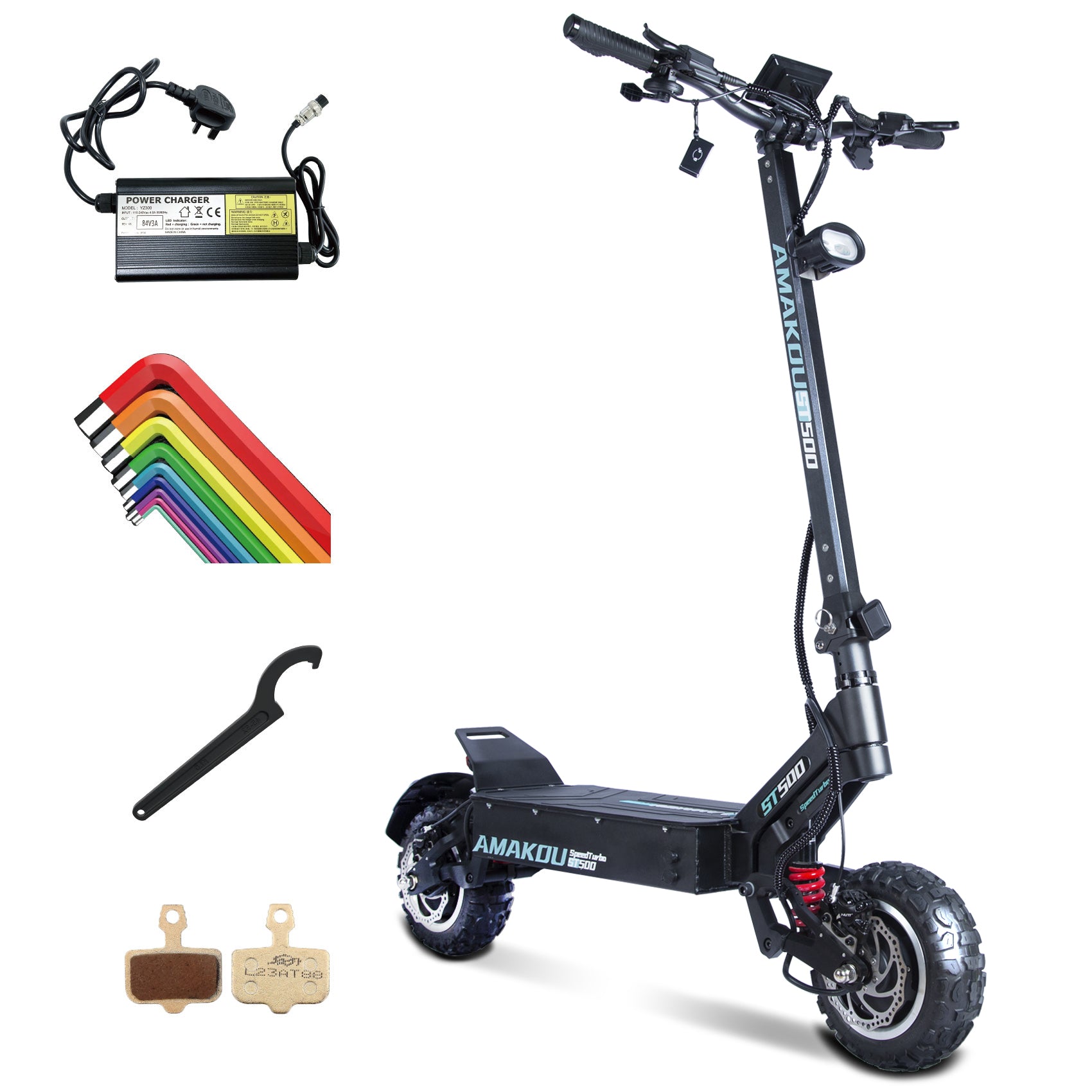 X7 alliage d'aluminium noir 80-100kmph 4500W double moteur scooter électrique