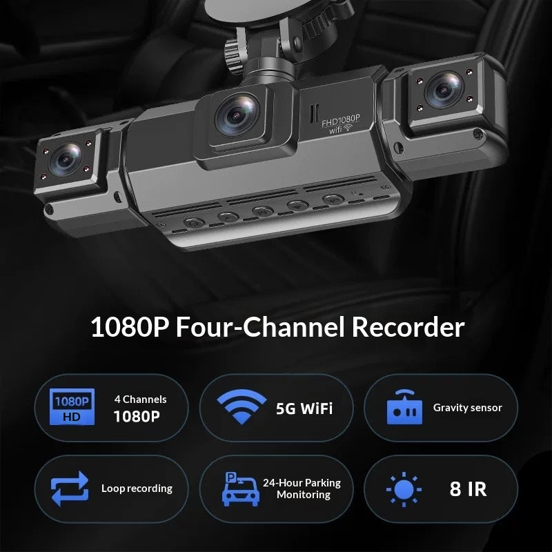 La 4K 1080P HD Dashcam supporte la connectivité Smartphone