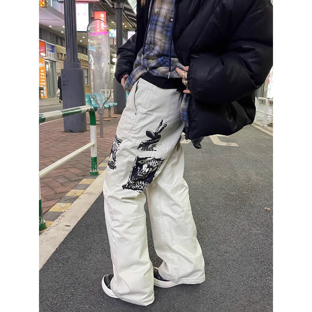 Hip Hop Imprimer Jeans Printemps Homme
