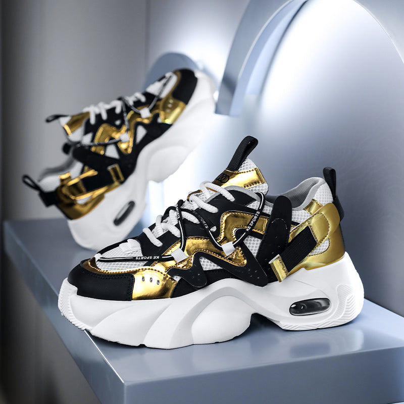 Hommes Chaussures Casual avec Mesh Respirant et une Plateforme Sole Pour la Hauteur Ajoutée