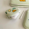 Niche Design Lemon Broderie Fleur Sac pour ordinateur portable