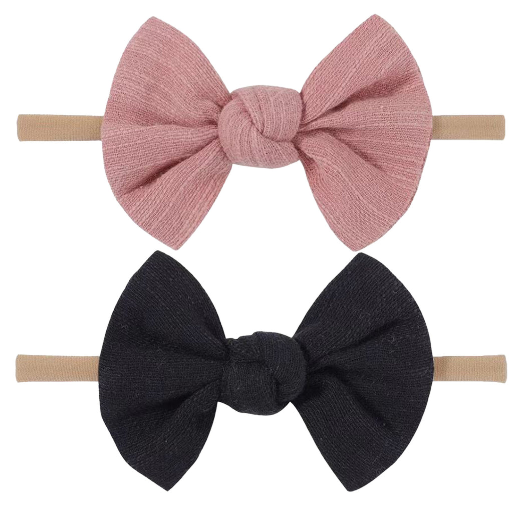 Bandes de tête douces Bébé filles Nylon Bande de tête avec cheveux Bow bandes de cheveux Accessoires pour cheveux pour Newb