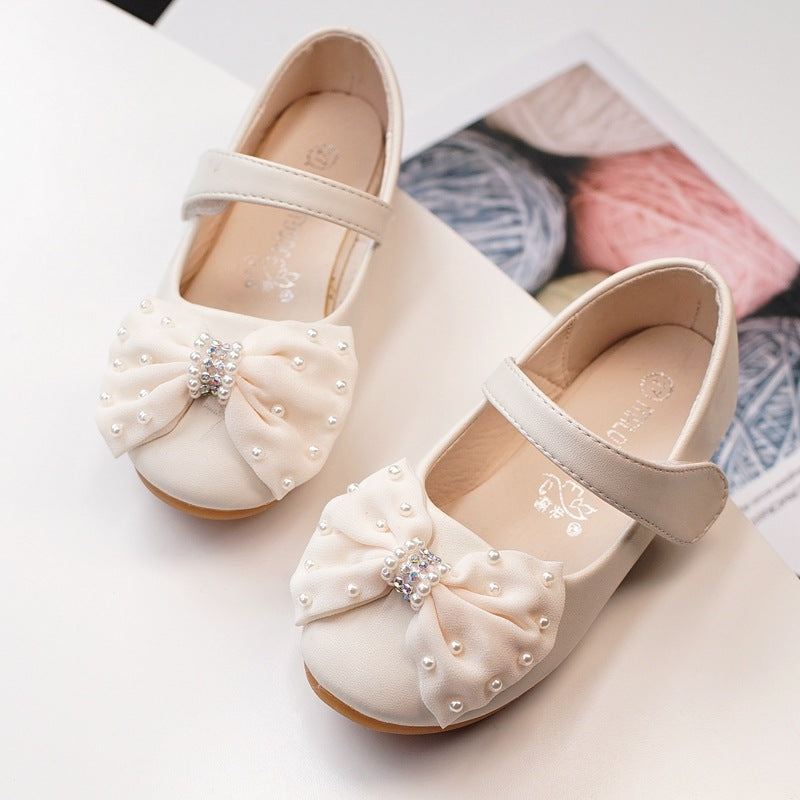 Princess Bow Girls' Banquet Robe Fleur Chaussures fille