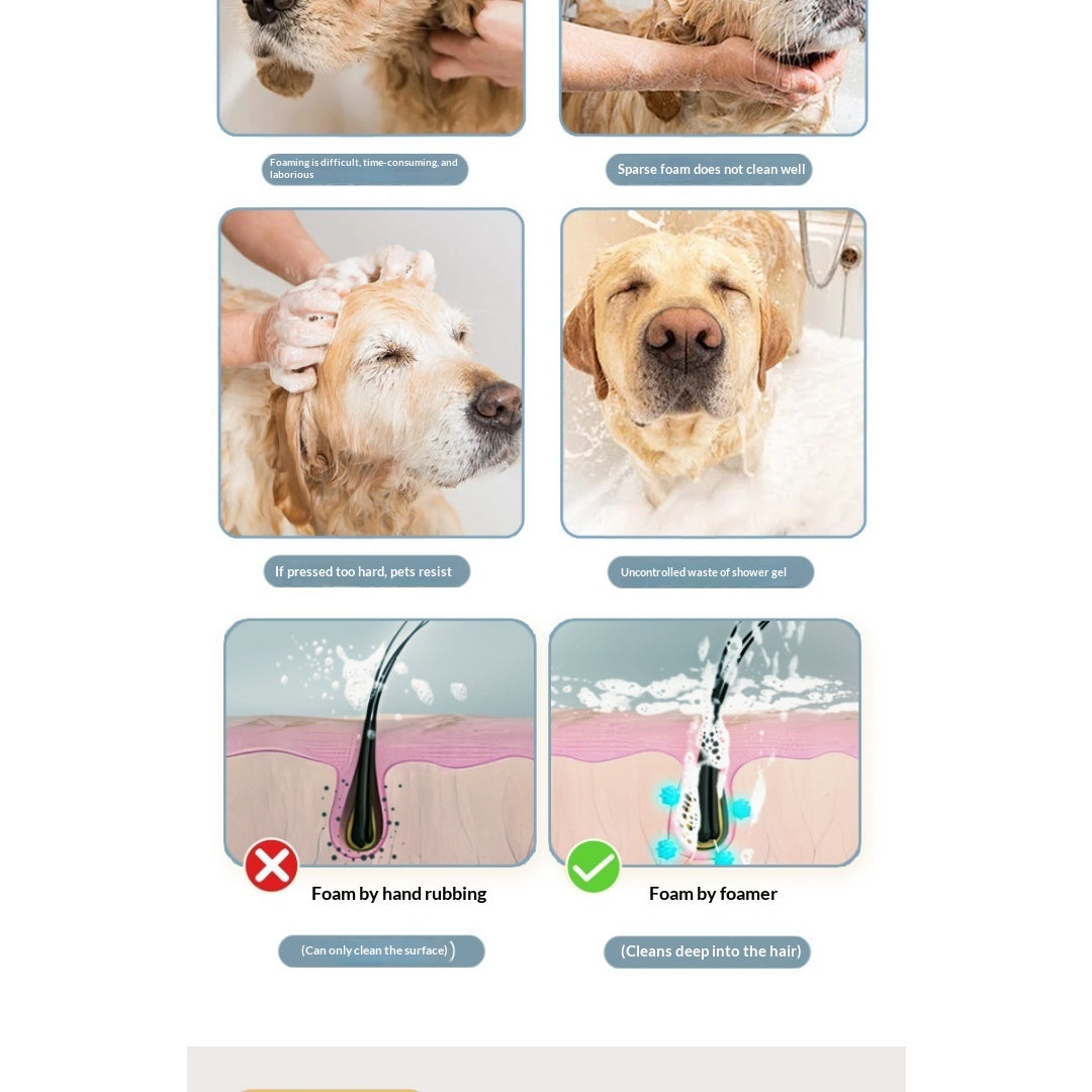 Distributeur électrique de mousse pour animaux de compagnie
