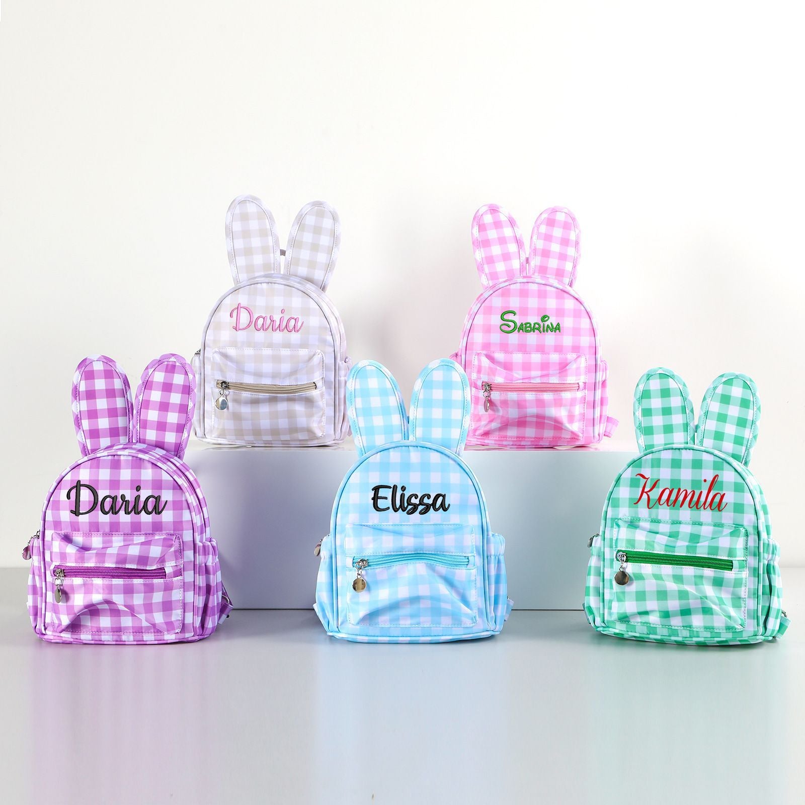 Sac à dos pour élèves de l'école primaire mini portable Plaid