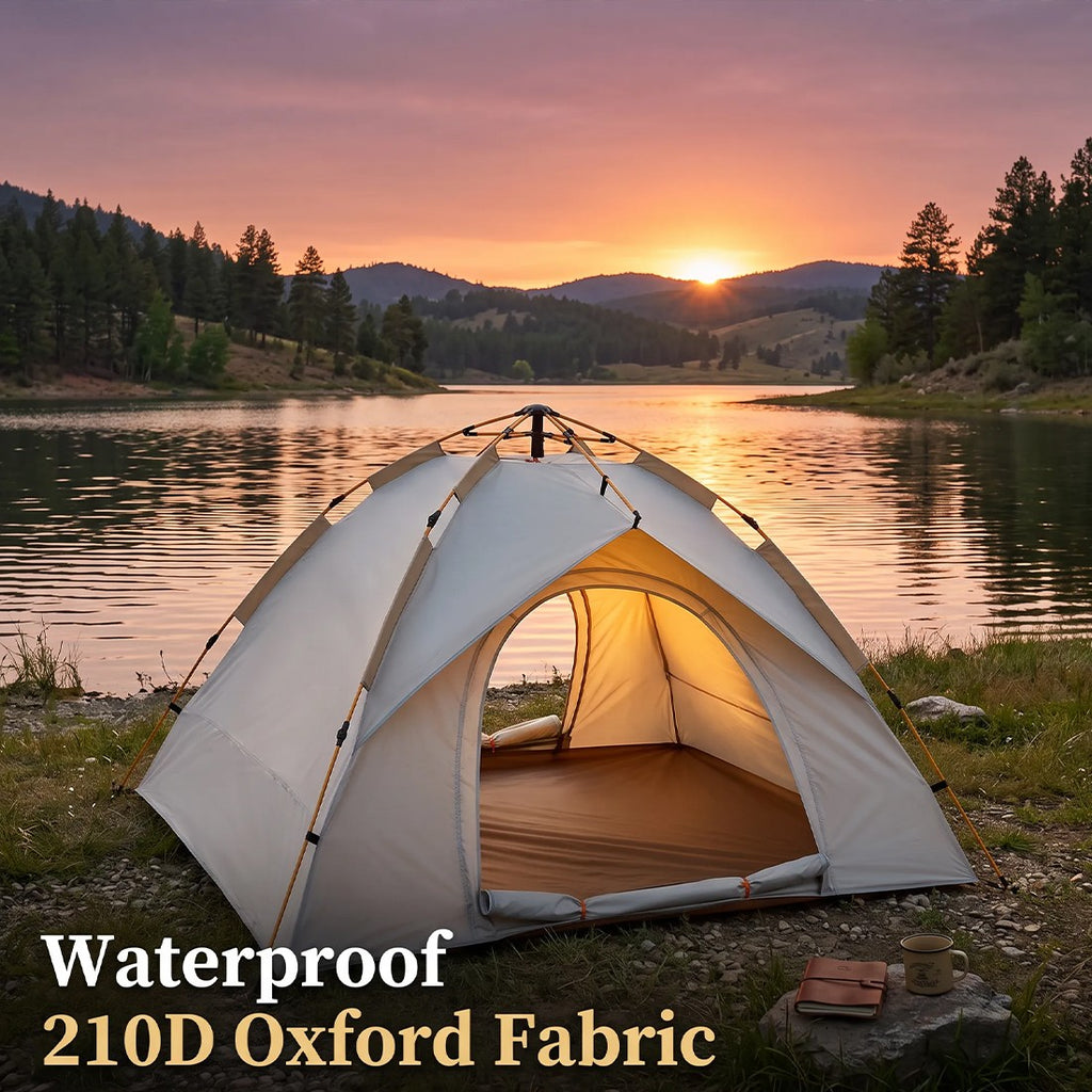 2-3 Man UK Outdoor Automatic Double Layer Up Camping Tente Imperméable