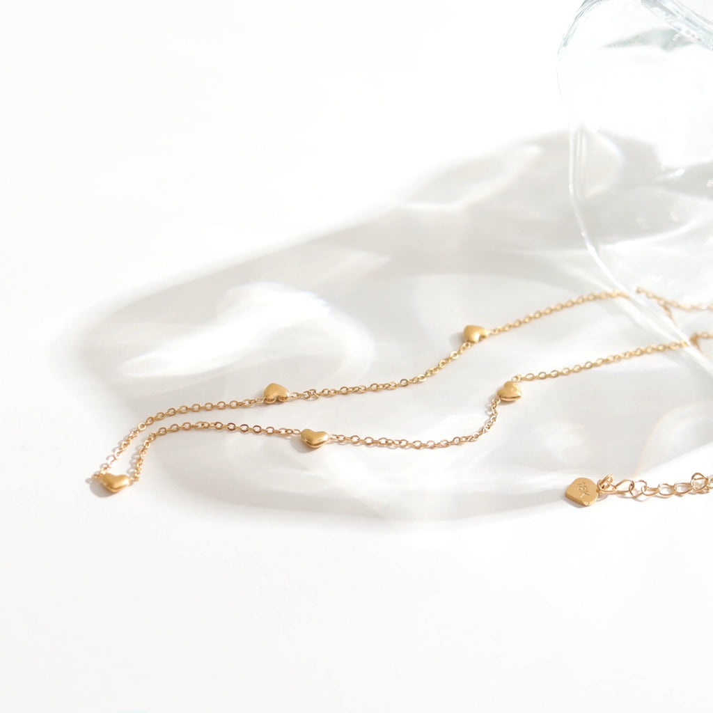 Cool-style 5 Petit coeur Collier délicat pour les femmes