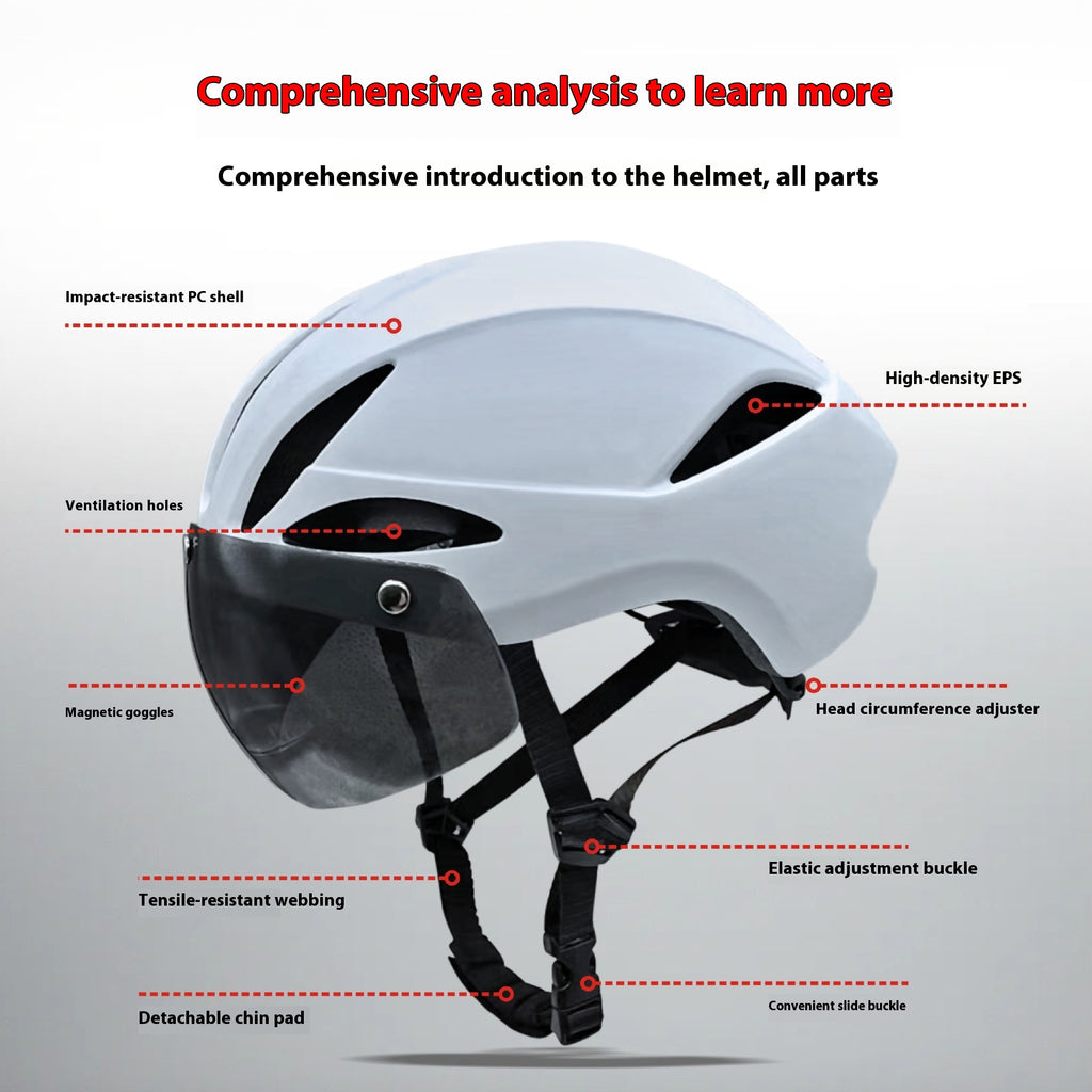 Integrally pour l'attraction magnétique amovible casque d'équitation pour vélo