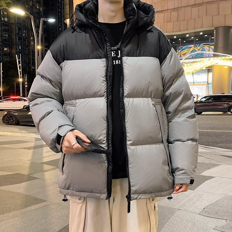 Manteau d'hiver épaissé chaud et souple pour hommes
