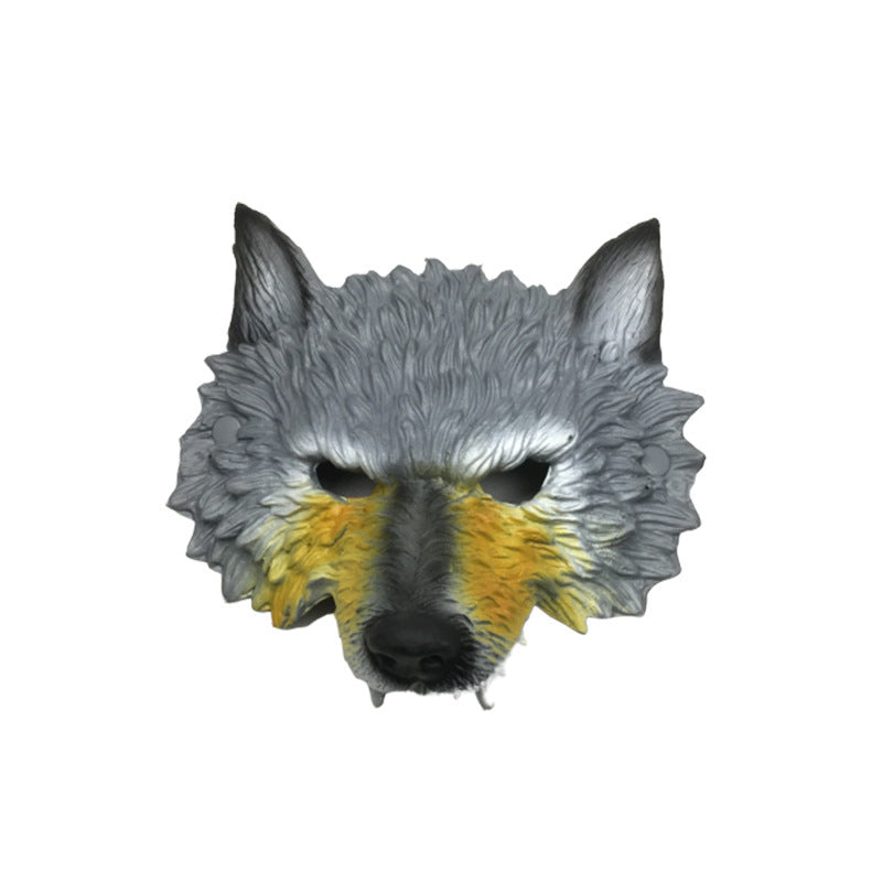 Bar de performance d'Halloween Masquerade PU Mousse Wolf Tête Masque