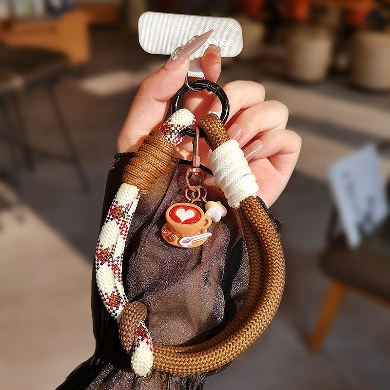 Portable de voyage extérieur Tag Woven Téléphone Lanyard