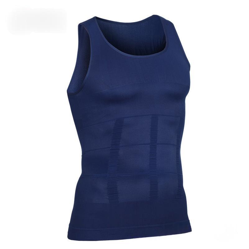 Sans couture Hommes Tummy-Contrôle Compression Corps-Former Veste Top