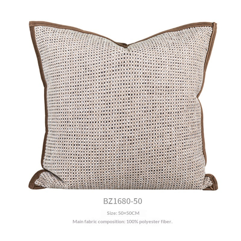 Oreiller moderne au milieu du siècle pour le salon Sofaelegant Brown et café-coloré D