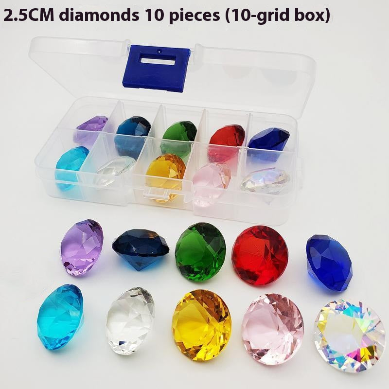 Boîte cadeau en cristal en verre de dix couleurs