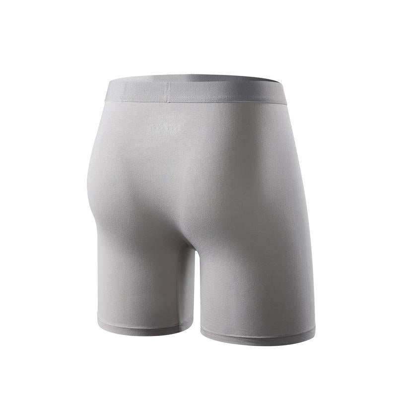 10pcs hommes Bamboo Fibre Boxer Slips Moyen Stretch Solid