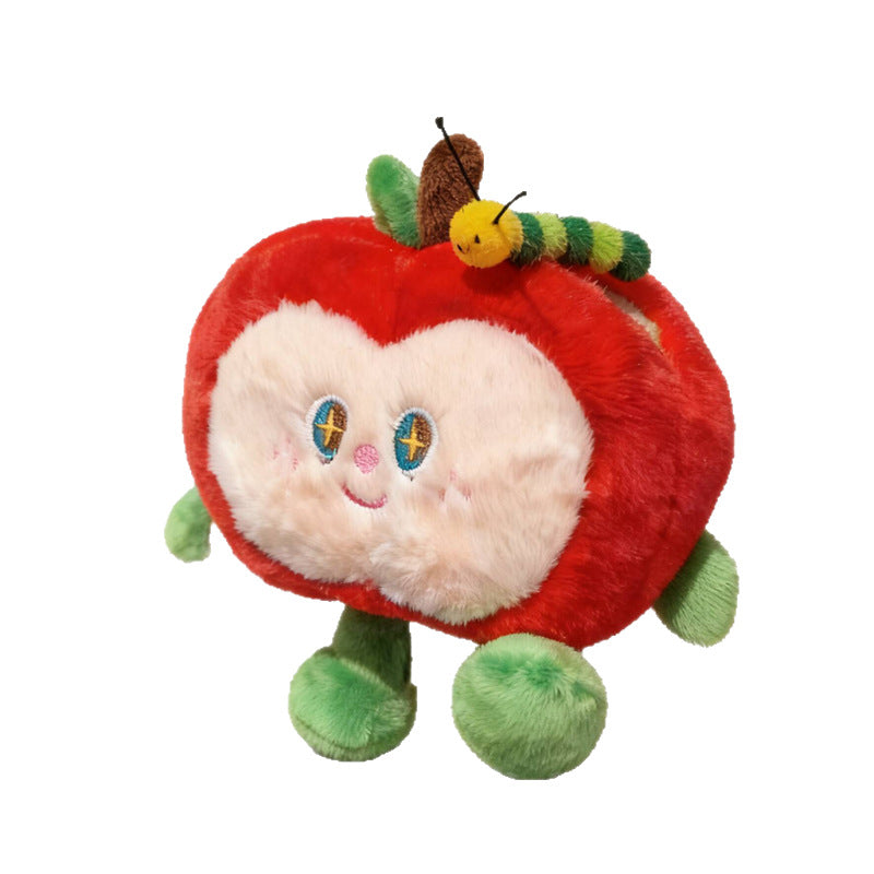 Pendentif en peluche rouge
