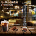 3-en-1 Machine Espresso Portable Machine sans fil auto-chauffant Machine à café avec 7500mAh Batterie 2