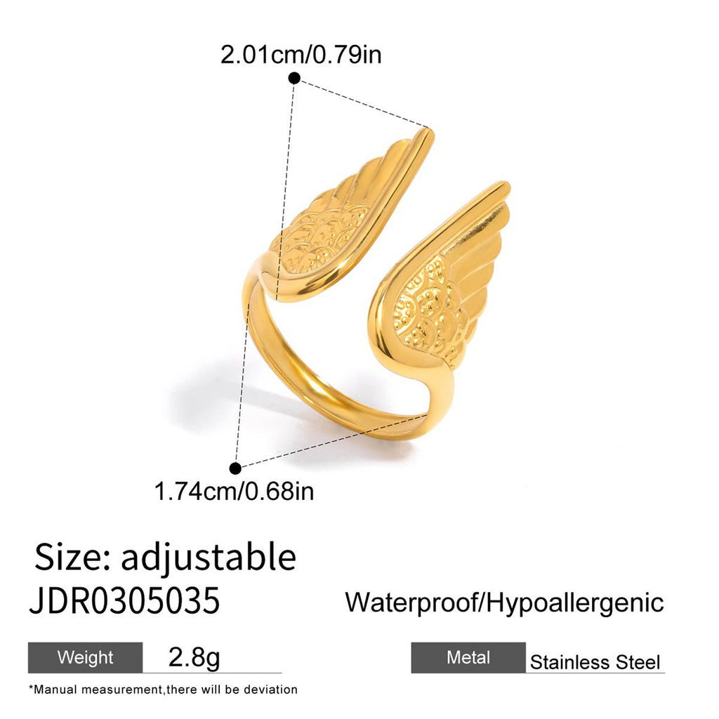 Bague en acier inoxydable de luxe abordable pour les femmes