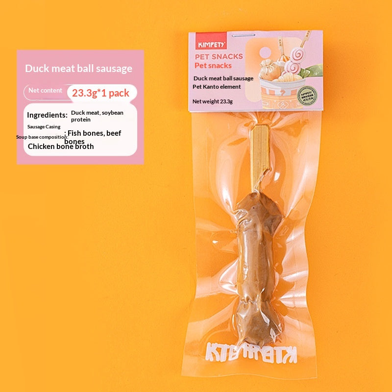 Animaux de compagnie traite les brochettes séchées de viande Oden Sticks