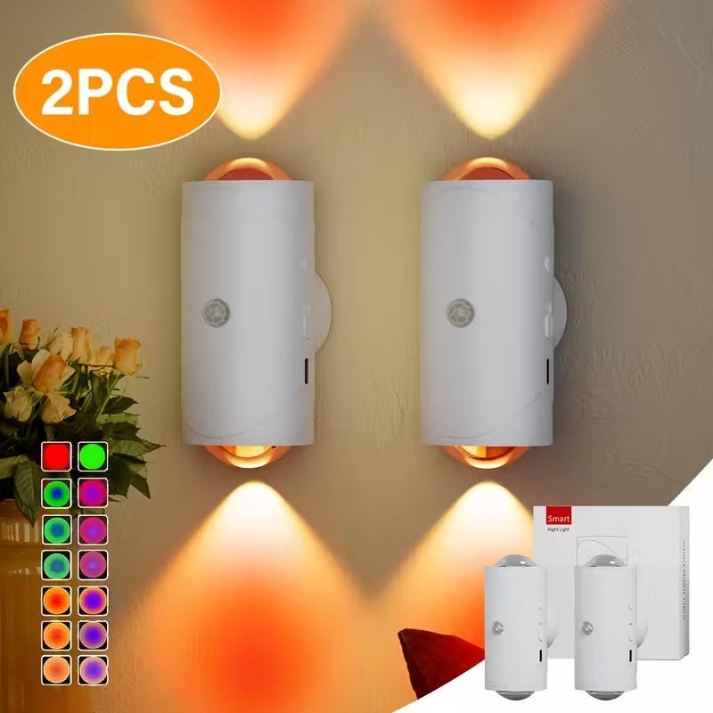 Feu de nuit du capteur de mouvement rechargeable