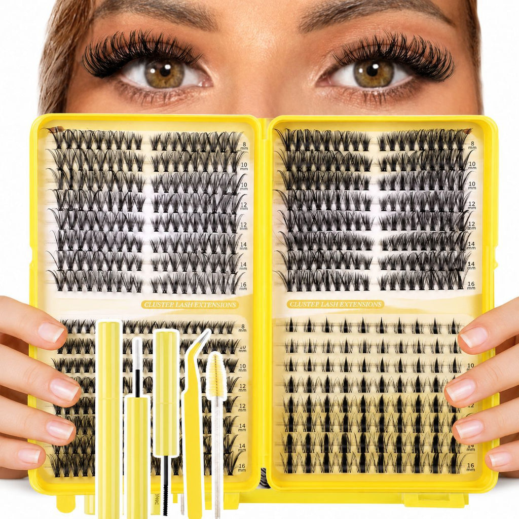 528-Cluster High-Volume Lash Book bricolage cluster naturel faux cils