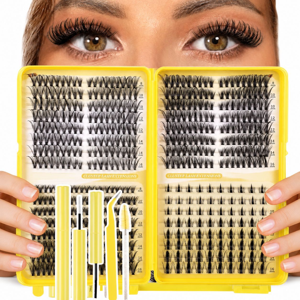 528-Cluster High-Volume Lash Book bricolage cluster naturel faux cils
