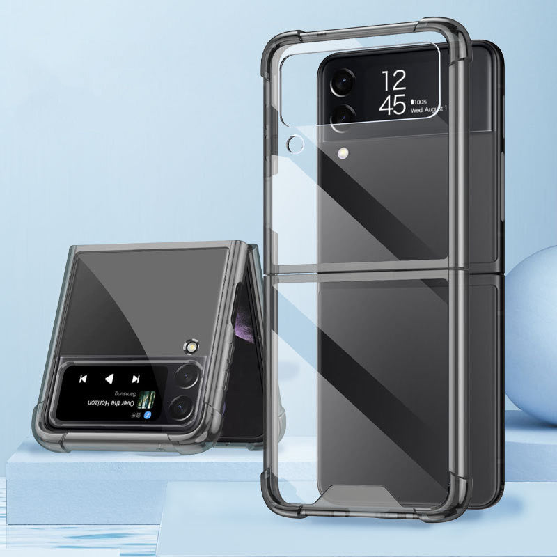 Étui de téléphone mobile à quatre cornes transparent ultra-mince
