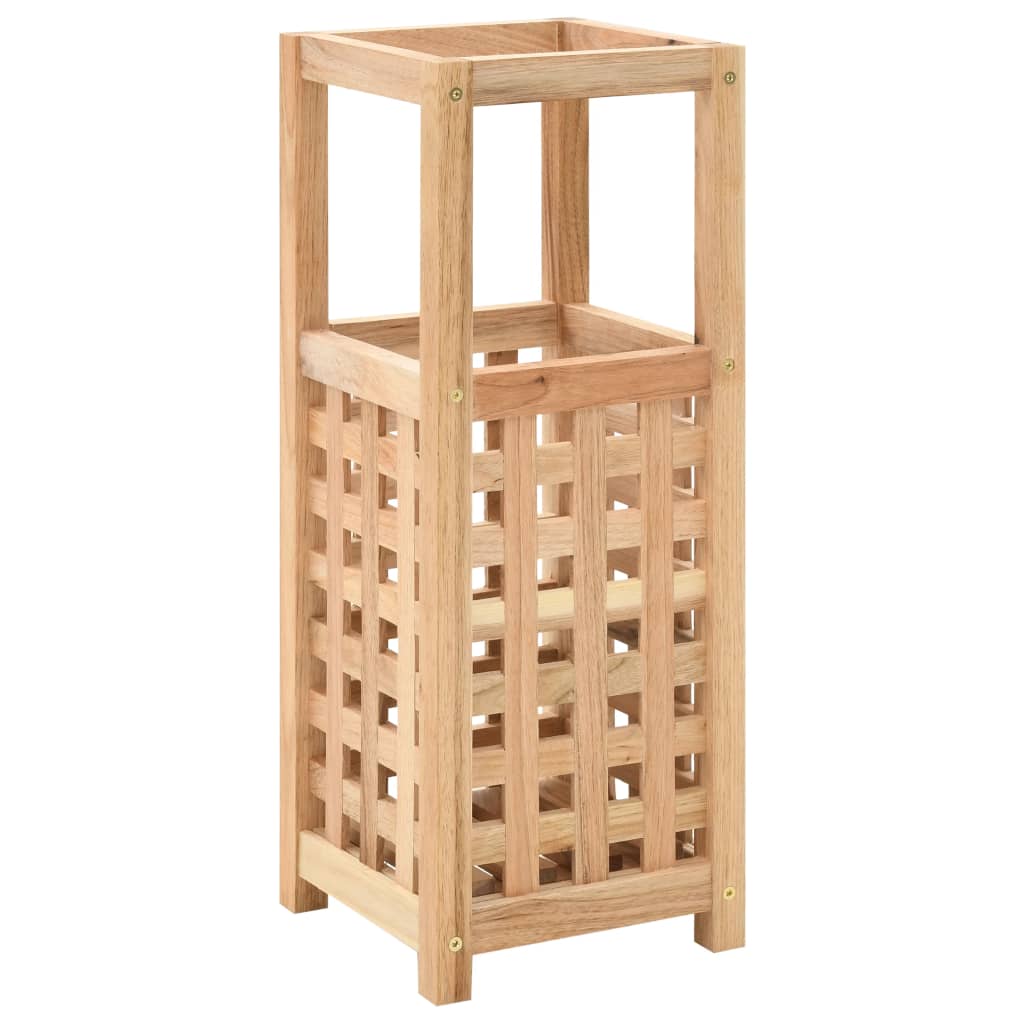 Parapluie Stand Noix Bois massif 18x18x50 cm