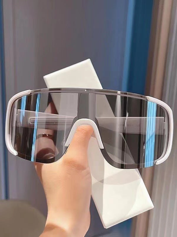 Lunettes de soleil-cadre blanc mercure-1 paire