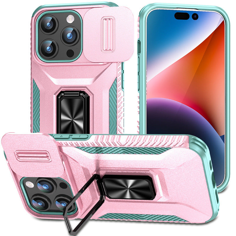 Fenêtre coulissante Ring-pull 17 Pro cas de téléphone Max