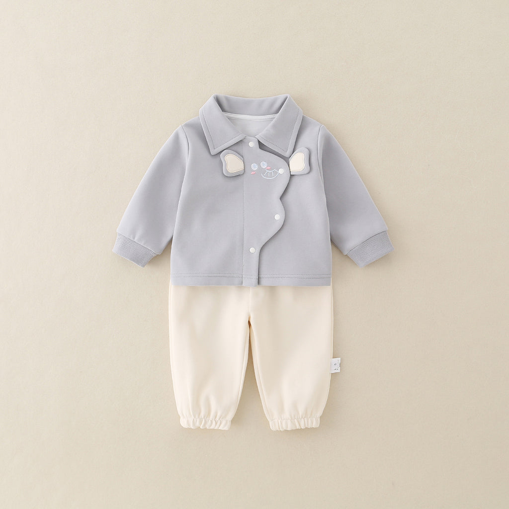 Cotton de bébé garçon Tops Casual Outerwear Spring Deux-Piece Set
