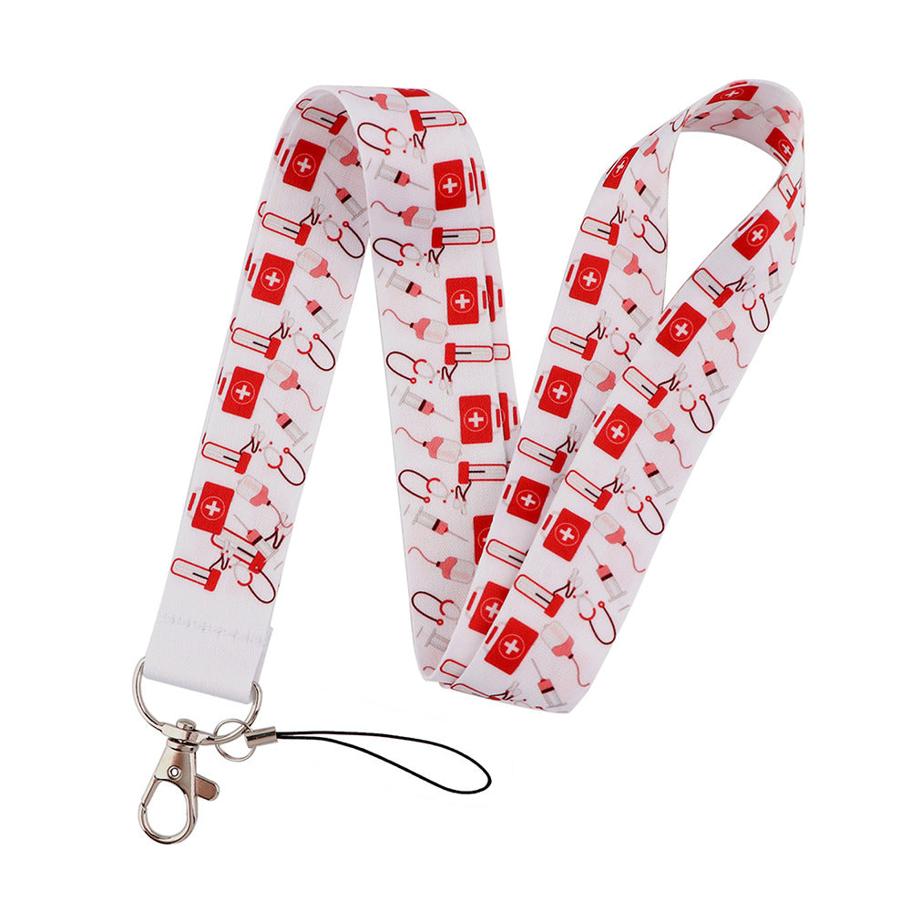 Mignon Docteur Cartoon Téléphone portable Lanyard