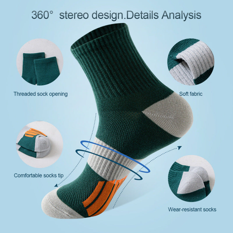 Chaussettes en tube moyen pour hommes